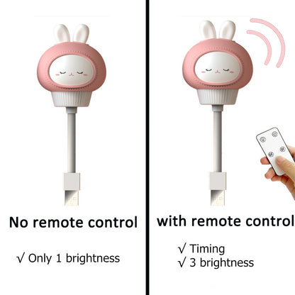 LED Chlidren USB Night Light Cute Cartoon Night Lamp Bear Remote Control for Baby Kid Bedroom