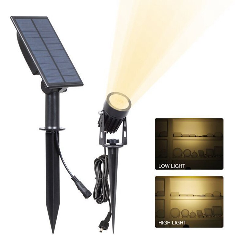 LED Solar Powered Spotlight Warm