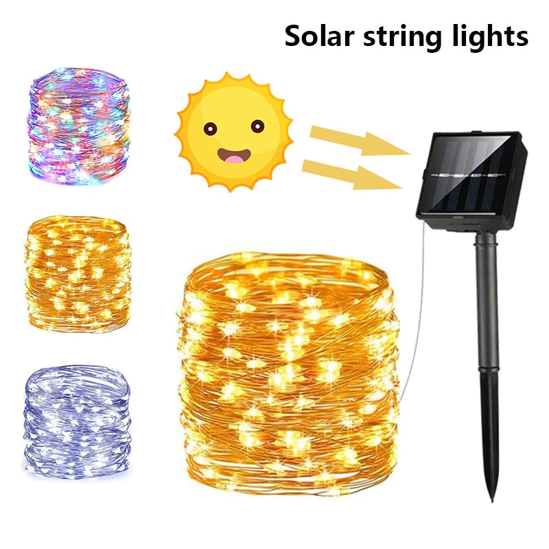 Solar LED Lamp Outdoor LED String Lights