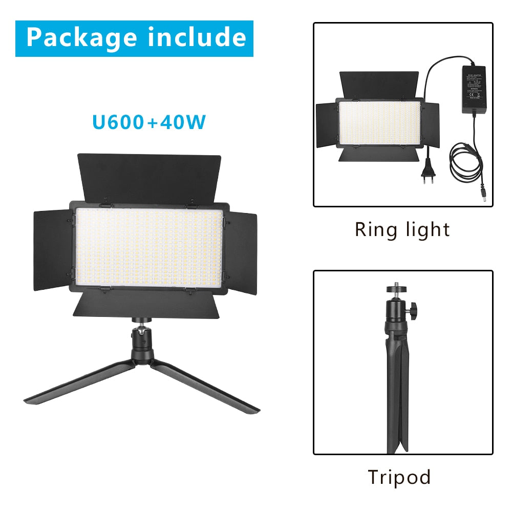 Portable Video Recording Photography Panel Lamp