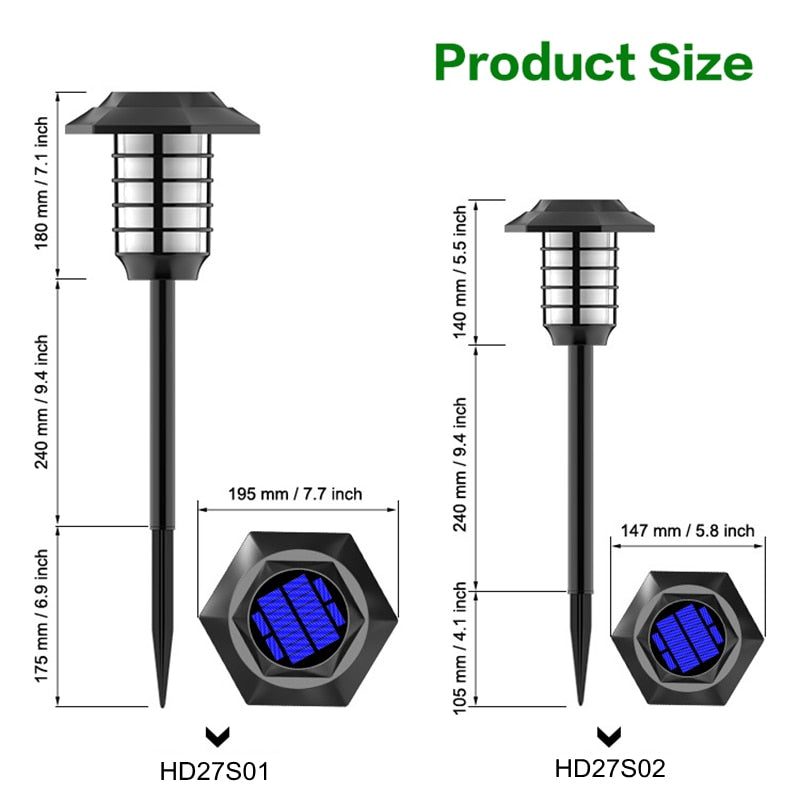 LED Solar Flame Lamp Outdoor