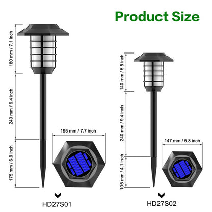 LED Solar Flame Lamp Outdoor