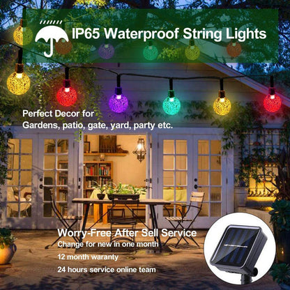 Crystal Balls Solar Lamp Waterproof