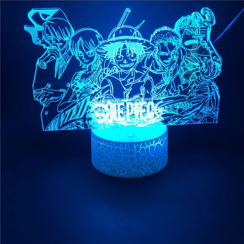 3D LED Illusion Table Lamp Touch Optical Action Figure