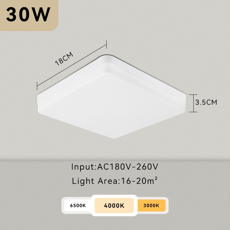 Modern Led Ceiling Lamp 20W 30W 40W Square