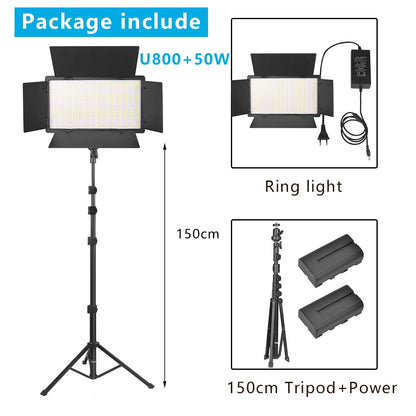 Portable Video Recording Photography Panel Lamp