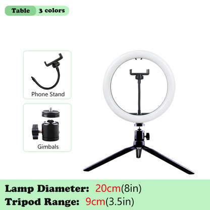 Selfie Ring Lamp Tripod Ring Light