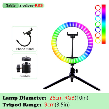 Selfie Ring Lamp Tripod Ring Light