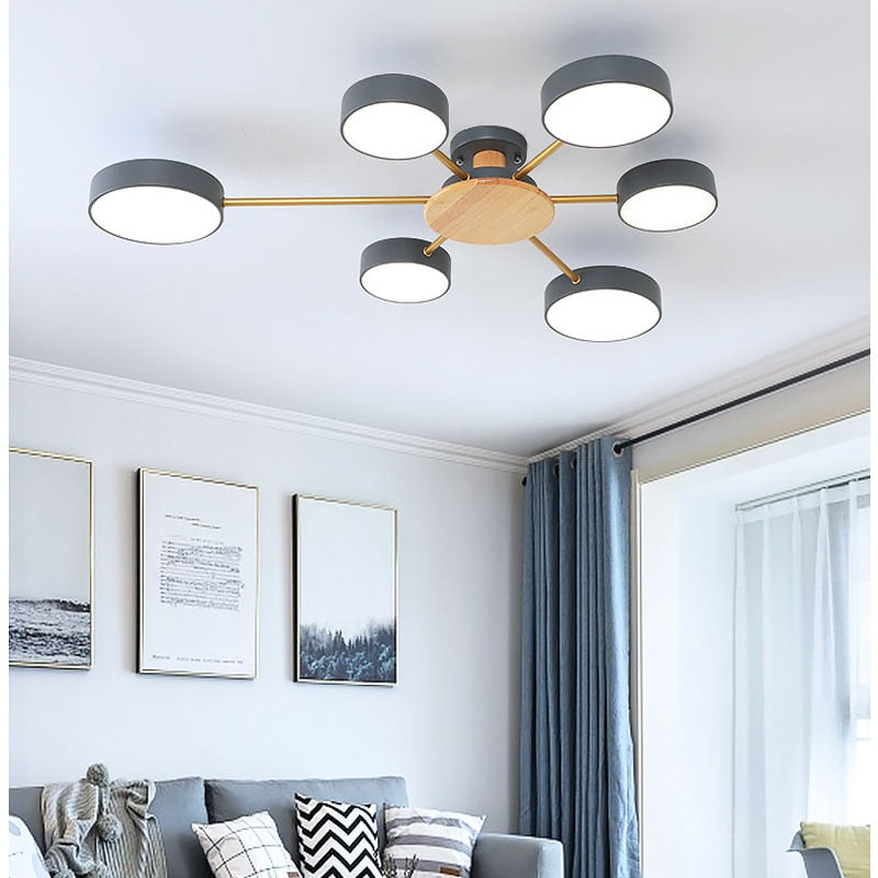 Nordic style living room ceiling