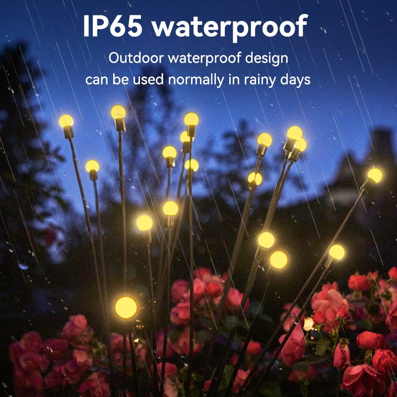 Waterproof LED firefly garden decoration