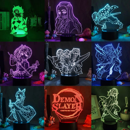 Anime Demon Slayer Acrylic Led