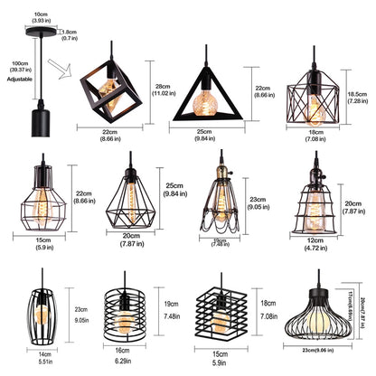 Retro Industrial Pendant Light Nordic