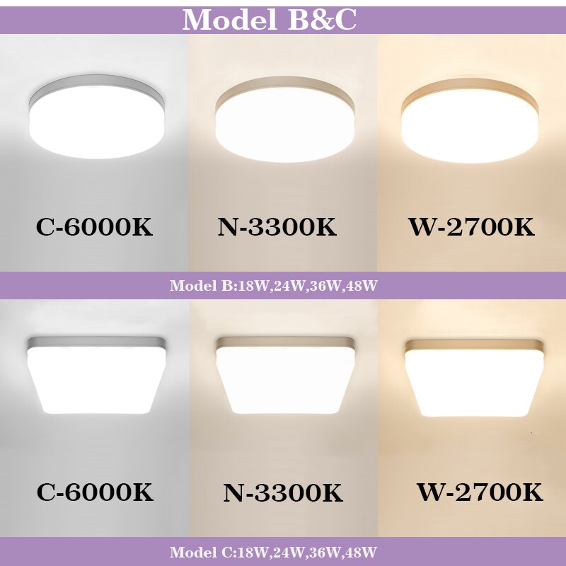 LED Panel Lamp Natural Ceiling Light