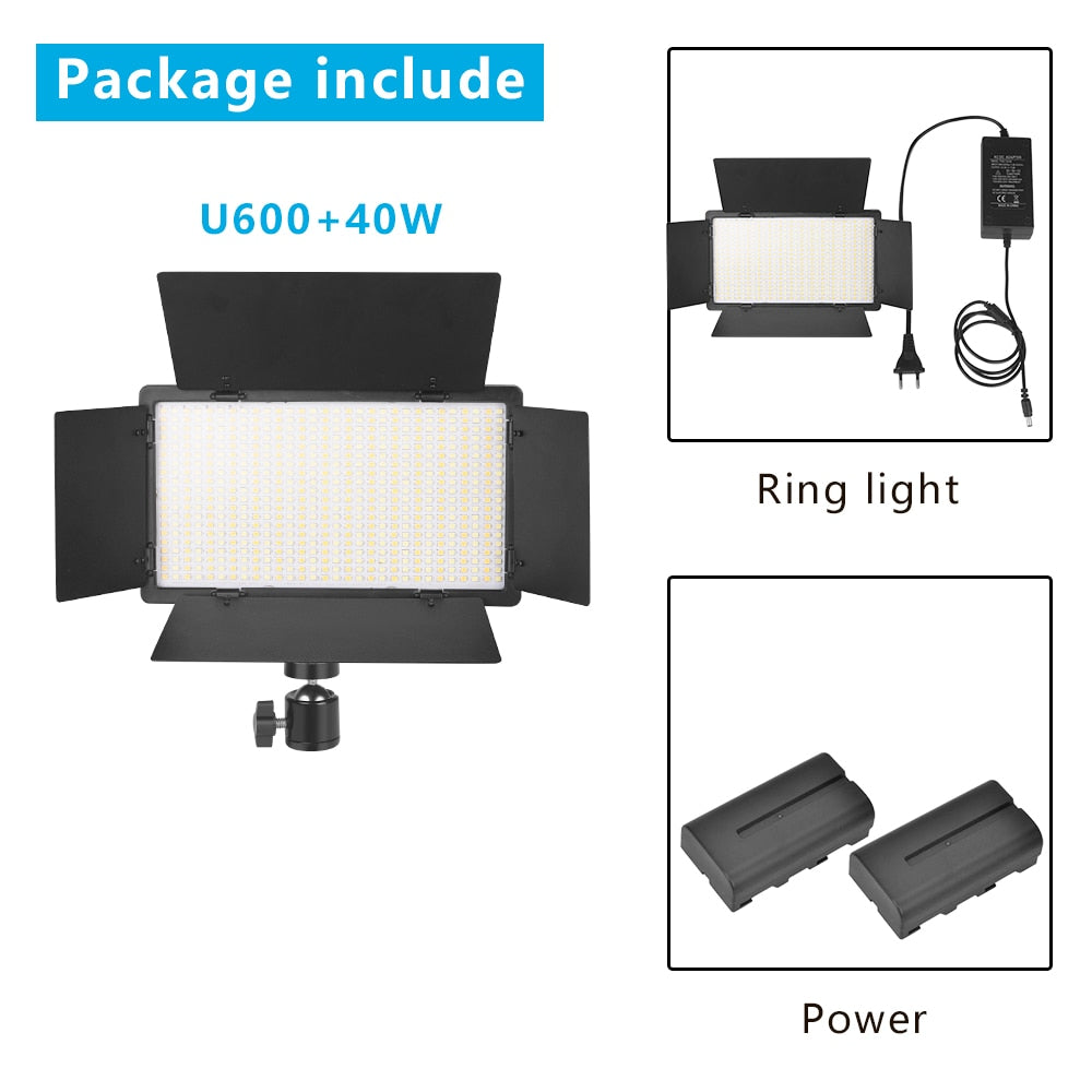 Portable Video Recording Photography Panel Lamp