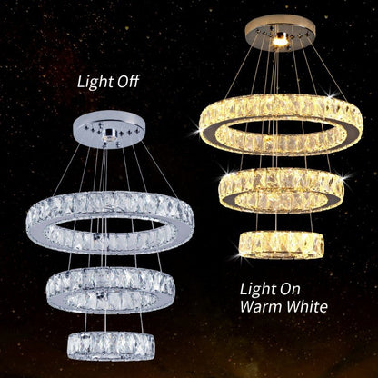 Crystal Led Chandelier Lights Home