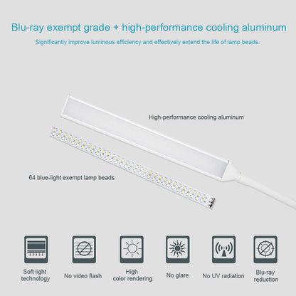 10W LED Table Lamp Long Arm Office Clip Desk Lamp