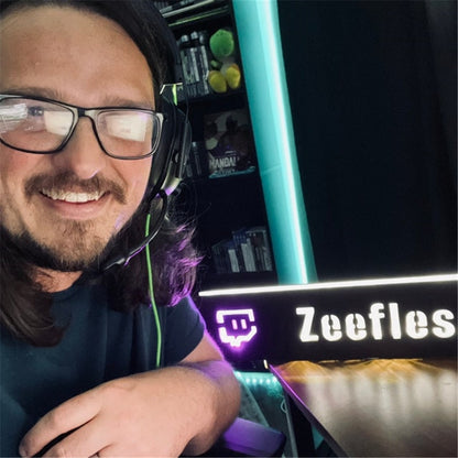 Personalized Gamer Twitch Wall Lamp