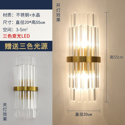 Crystal Wall Lamp Light Luxury Post Modern