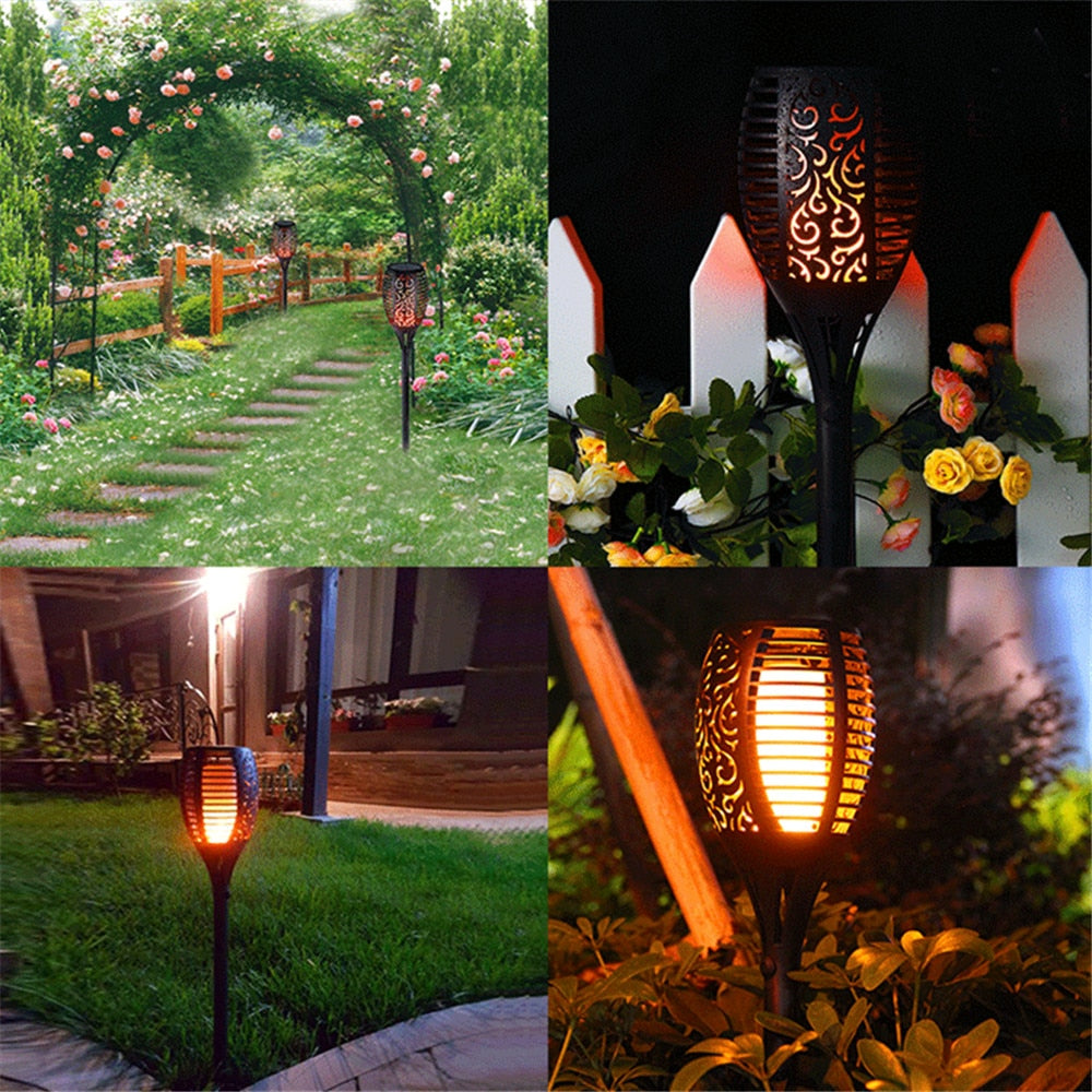 LED Outdoor Solar Flame Lamp