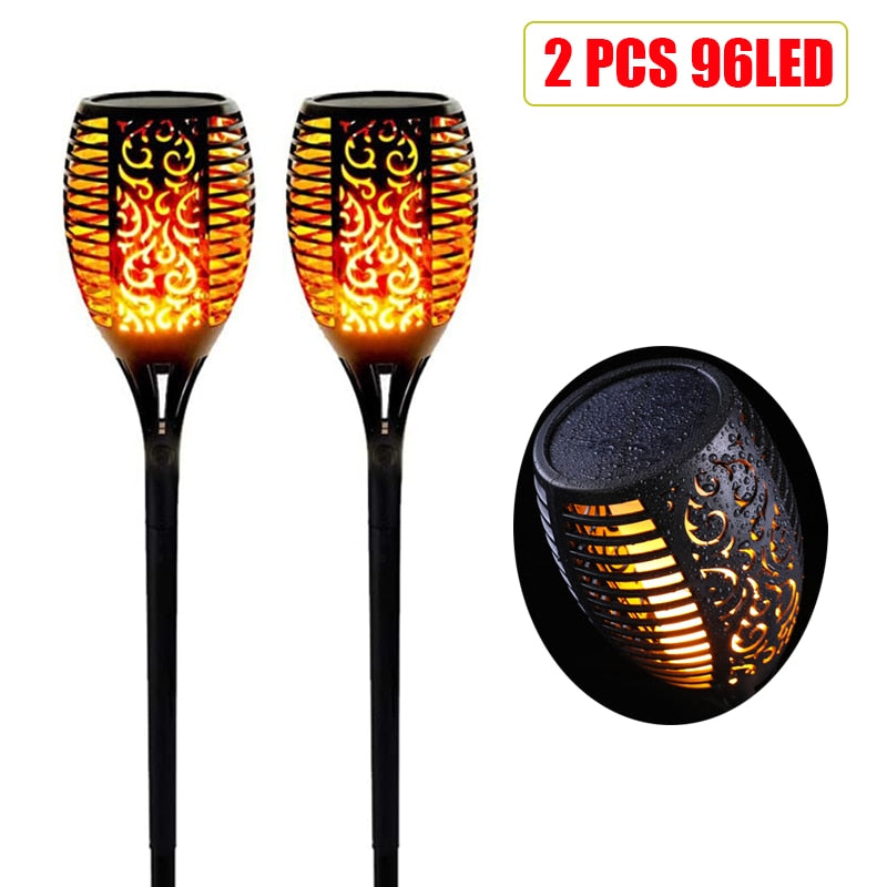 LED Outdoor Solar Flame Lamp