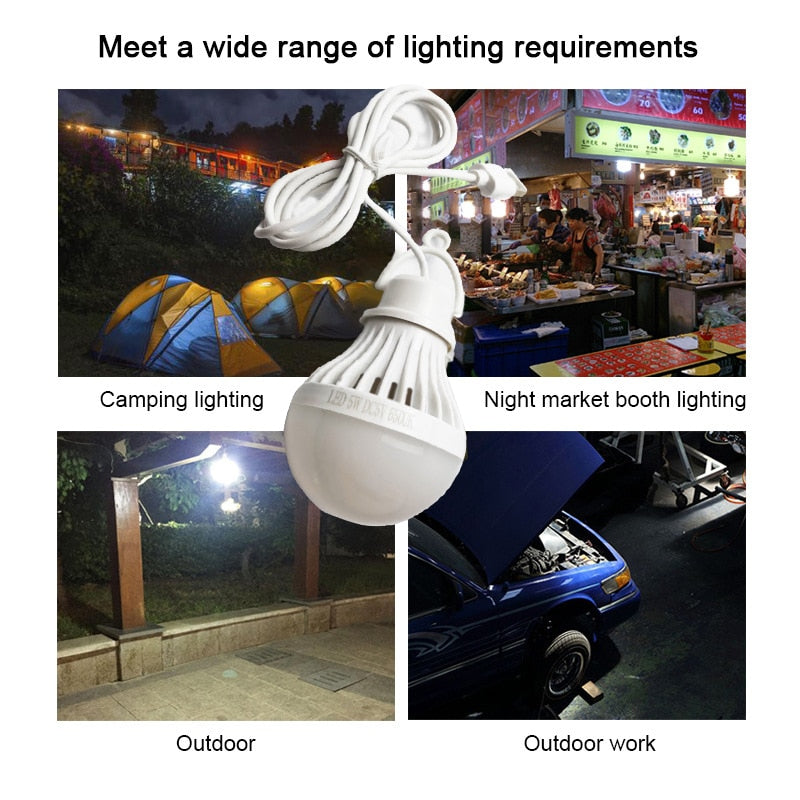 LED Lantern Portable Camping Lamp Mini Bulb