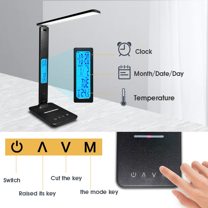 Charging LED Desk Lamp 10W With Calendar