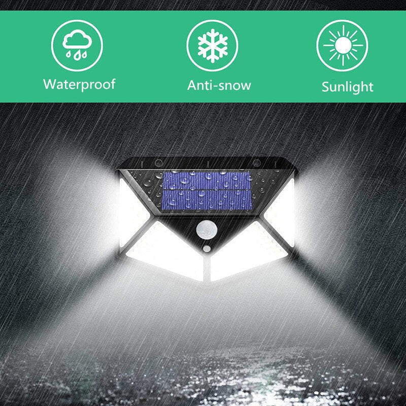 LED Solar Wall Lamp PIR Motion Sensor