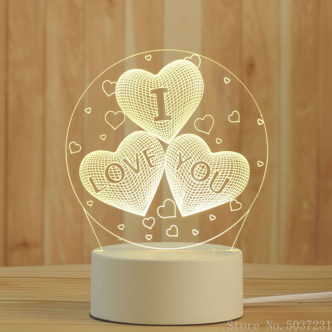 Creative 3D Night Lamp Acrylic Desktop