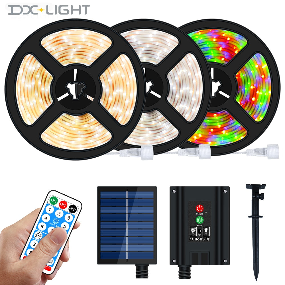 Solar Led Light Strip Outdoor Lights