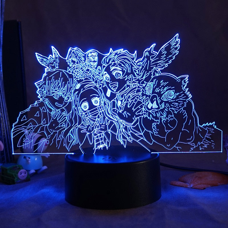 Demon Slayer Anime Tanjiro Lamp Setup