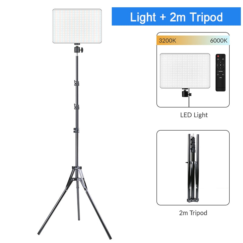 Dimmable LED Video Light Panel EU Plug