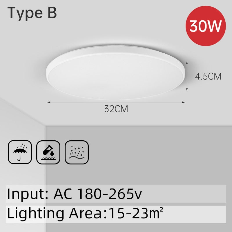 Ultra Thin Led Ceiling Lamp White