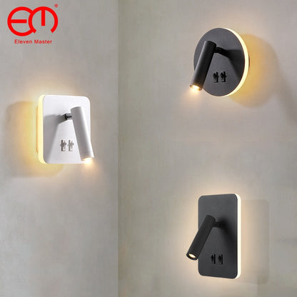 Adjustable wall lamp hotel bedroom