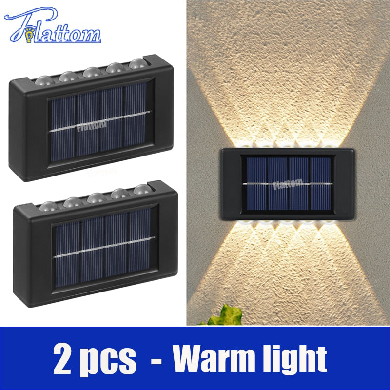 Solar LED Outdoor Wall Lights Waterproof