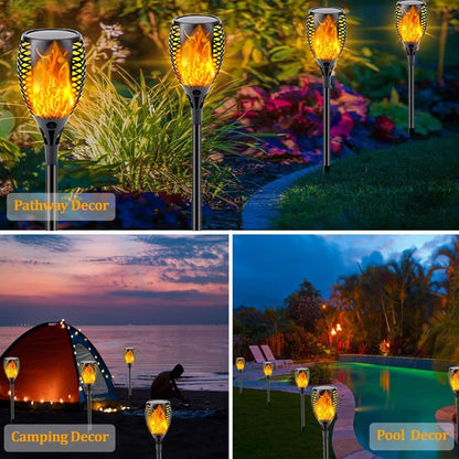 LED Outdoor Solar Torch Lights