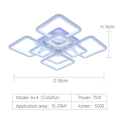 modern led chandelier with remote control acrylic