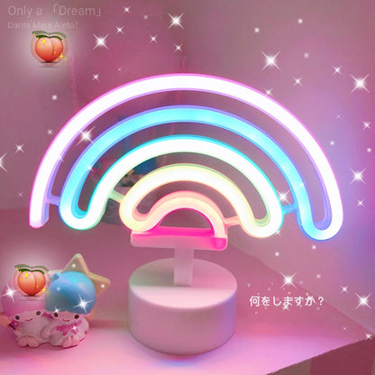 Rainbow Unicorn Neon Led Night Lamp