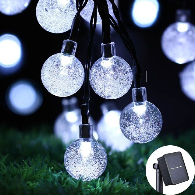 LEDs Crystal Ball Solar Lamp Outdoor