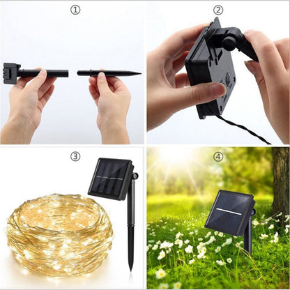 Solar String Fairy Lights Decoration