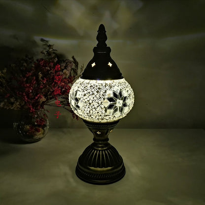 Mosaic table Lamp vintage art deco