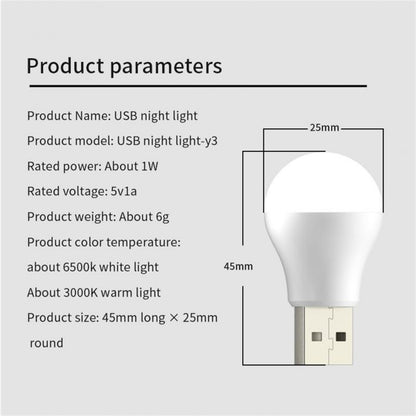 USB Night Light LED Plug Lamp