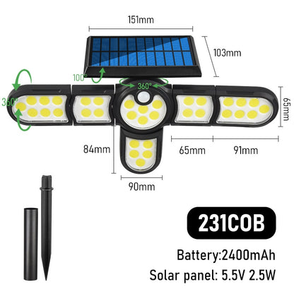 LED Outdoor Solar Lamp Multiple