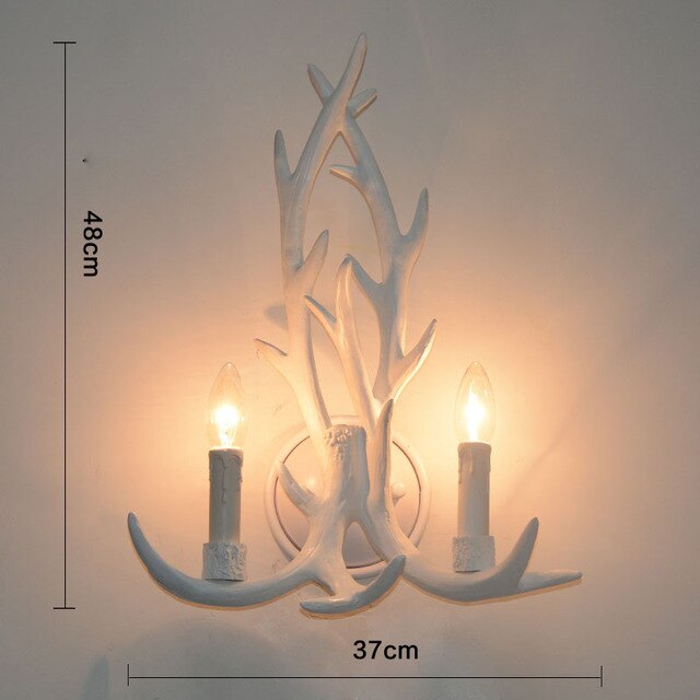 Retro Resin Antler Pendant chandelier