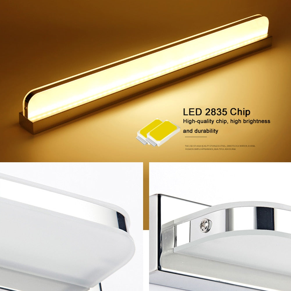 Light Stainless Steel LED Front Mirror