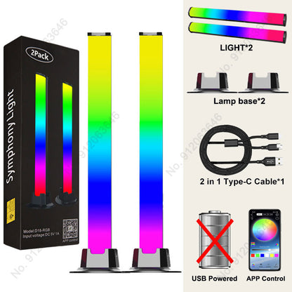 LED Pickup Light RGB Sound Control Symphony Lamp