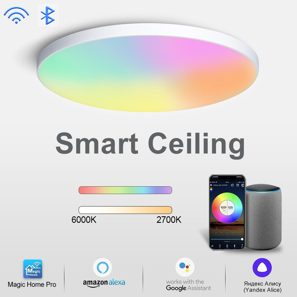 RGB Ceiling Lamp Remote APP Voice control Ceiling Lights