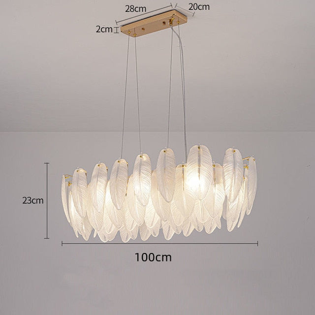 Nordic LED Chandeliers Luxury Gold Hanging Lamp