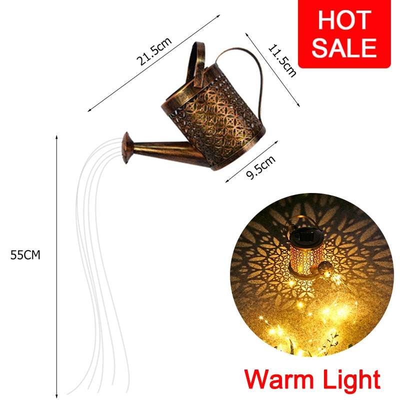 Solar LED Light Outdoor Watering Can