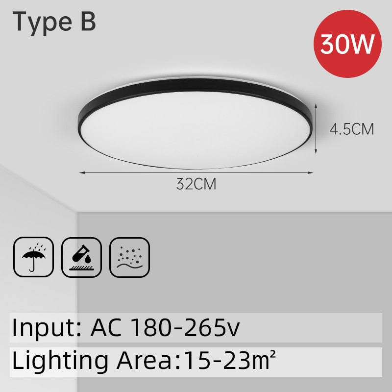 Ultra Thin Led Ceiling Lamp White