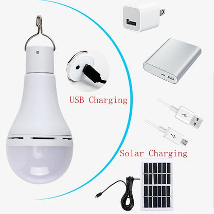 LED Solar Lamp Bulb Outdoor Waterproof